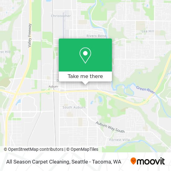 All Season Carpet Cleaning map