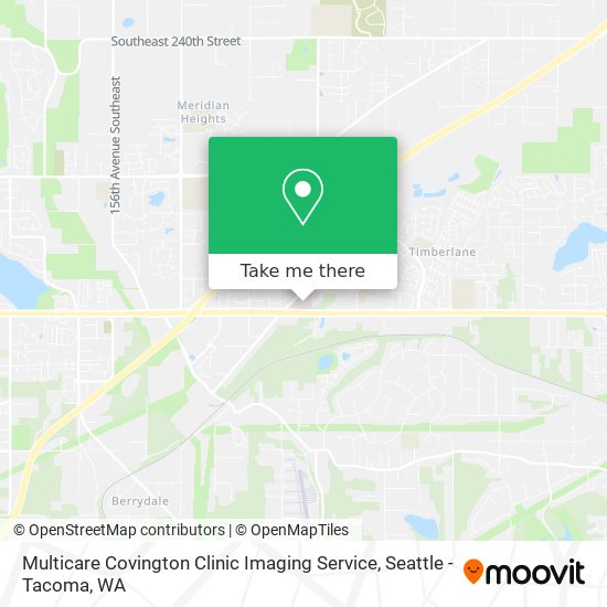 Mapa de Multicare Covington Clinic Imaging Service