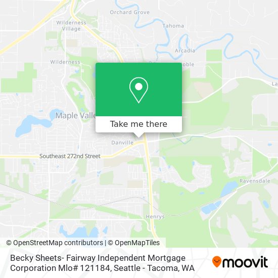 Mapa de Becky Sheets- Fairway Independent Mortgage Corporation Mlo# 121184