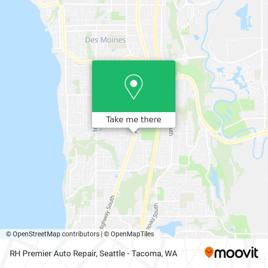 RH Premier Auto Repair map