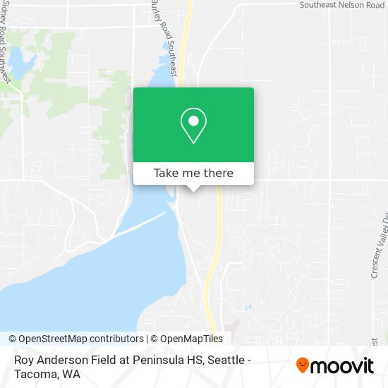 Roy Anderson Field at Peninsula HS map