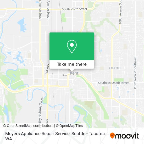 Mapa de Meyers Appliance Repair Service