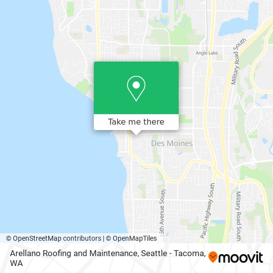 Arellano Roofing and Maintenance map