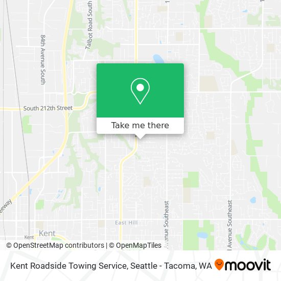 Kent Roadside Towing Service map