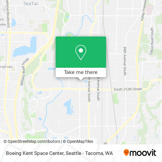 Mapa de Boeing Kent Space Center