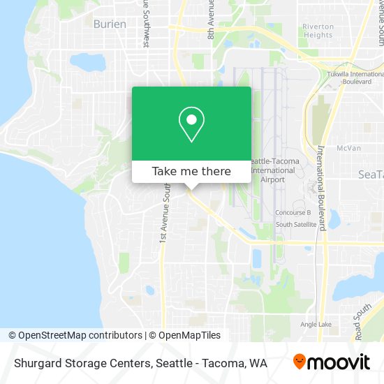 Shurgard Storage Centers map