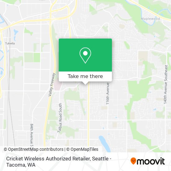 Mapa de Cricket Wireless Authorized Retailer