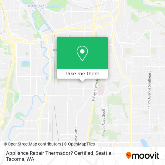 Mapa de Appliance Repair Thermador? Certified