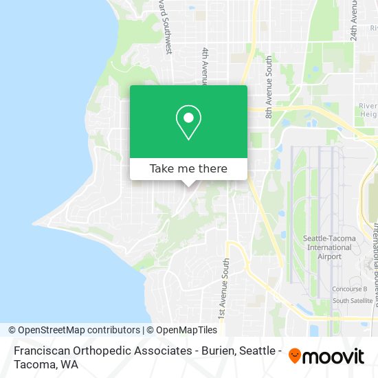 Mapa de Franciscan Orthopedic Associates - Burien