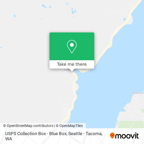 Mapa de USPS Collection Box - Blue Box