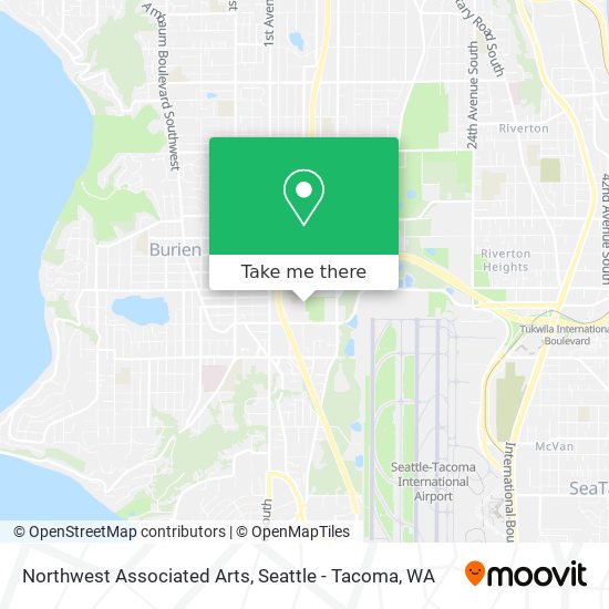 Northwest Associated Arts map