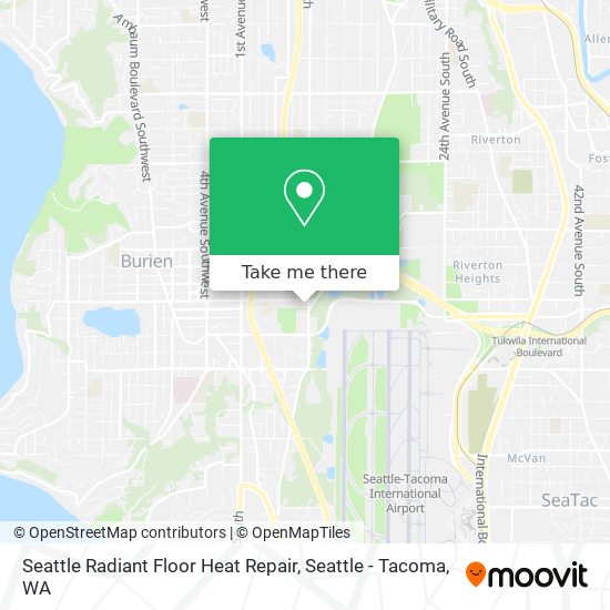 Mapa de Seattle Radiant Floor Heat Repair