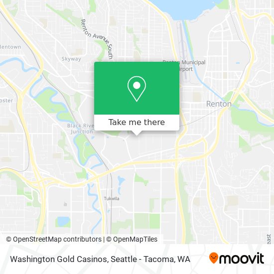Washington Gold Casinos map