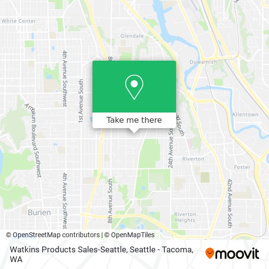 Mapa de Watkins Products Sales-Seattle