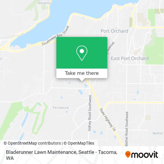 Mapa de Bladerunner Lawn Maintenance