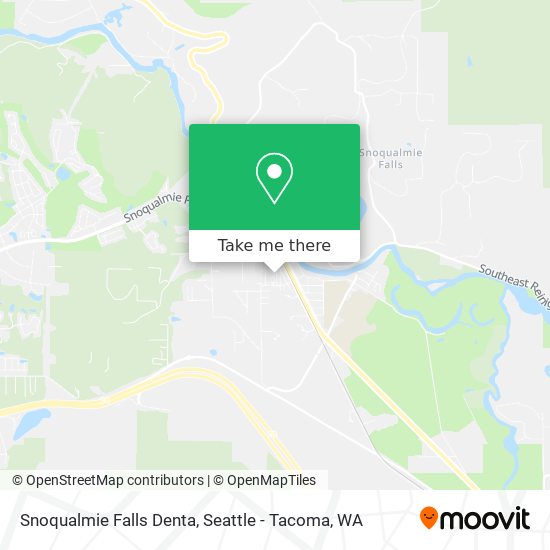 Mapa de Snoqualmie Falls Denta