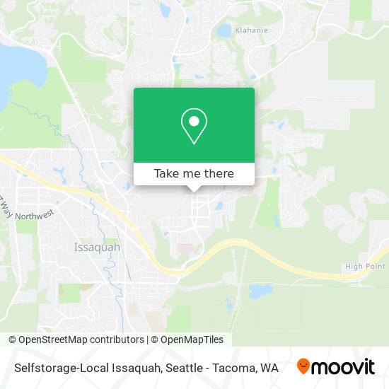 Selfstorage-Local Issaquah map