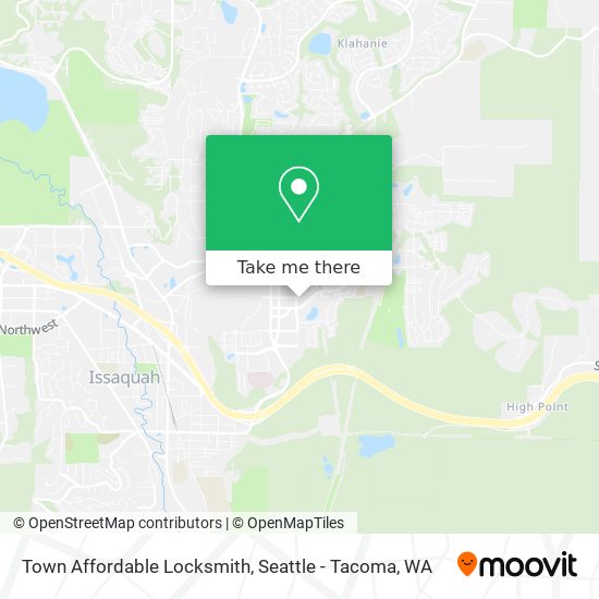 Town Affordable Locksmith map