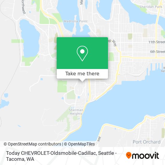 Today CHEVROLET-Oldsmobile-Cadillac map