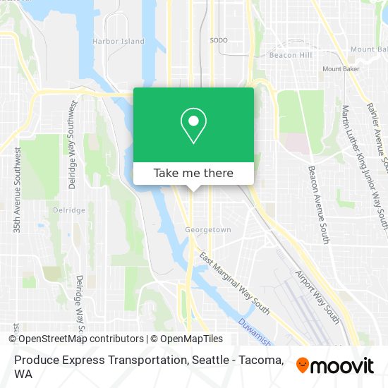 Produce Express Transportation map