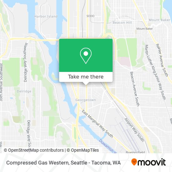 Mapa de Compressed Gas Western