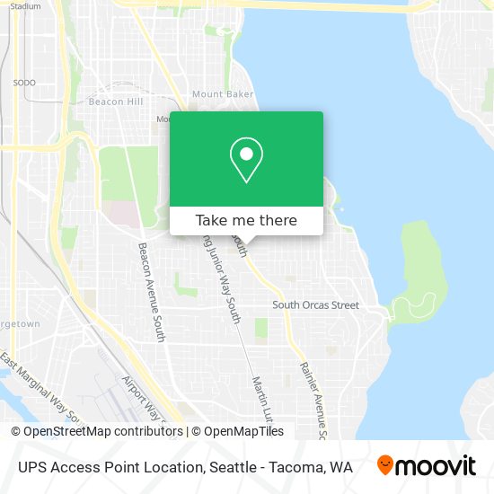 UPS Access Point Location map