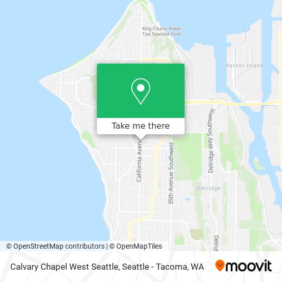 Calvary Chapel West Seattle map
