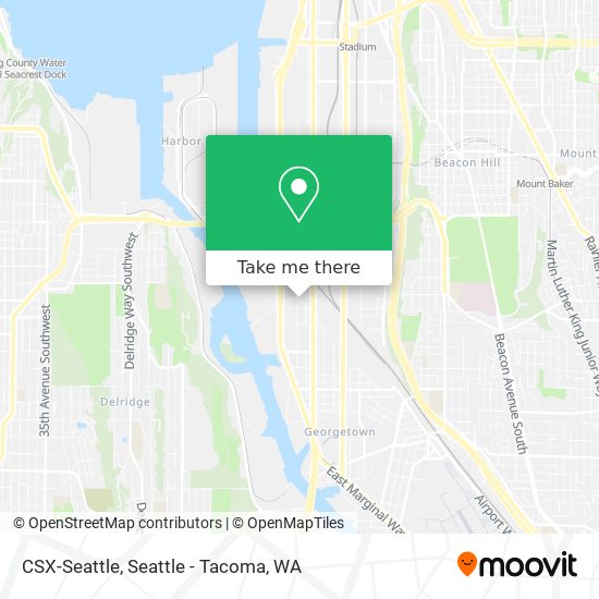 Mapa de CSX-Seattle