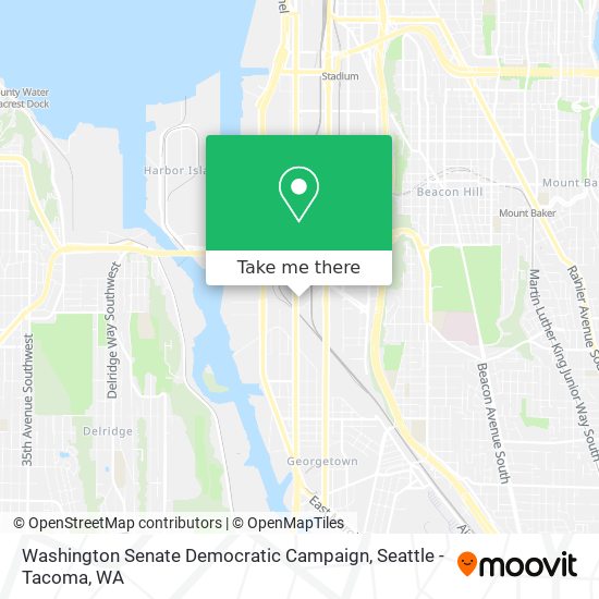 Washington Senate Democratic Campaign map