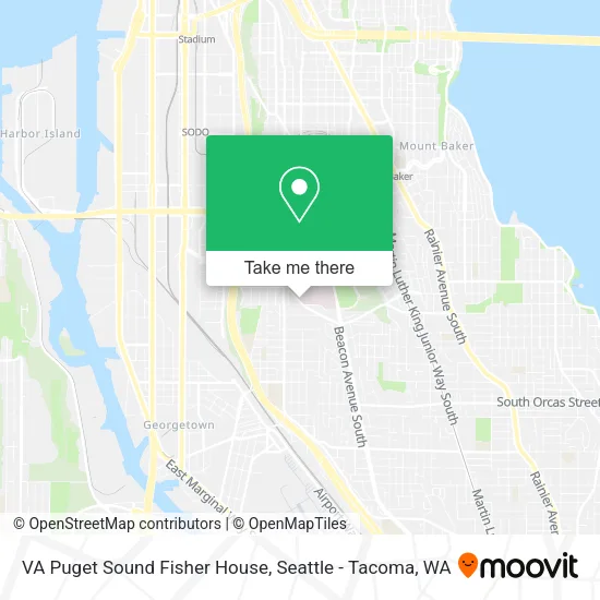 VA Puget Sound Fisher House map