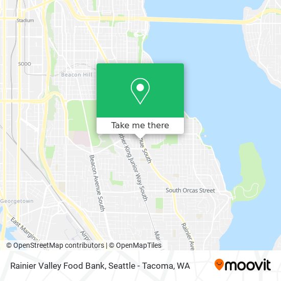 Rainier Valley Food Bank map