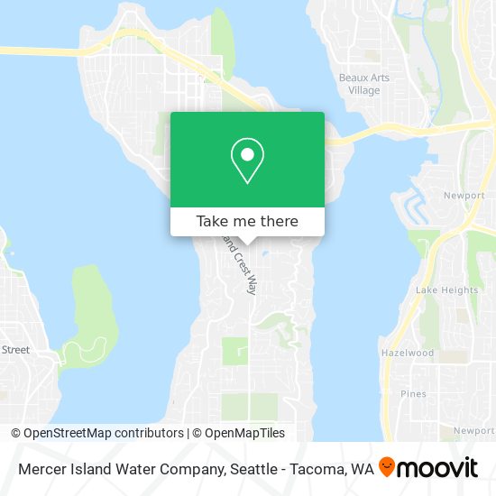 Mapa de Mercer Island Water Company