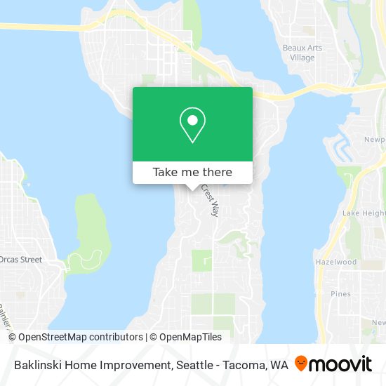 Baklinski Home Improvement map