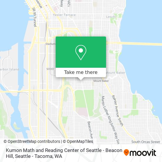 Mapa de Kumon Math and Reading Center of Seattle - Beacon Hill