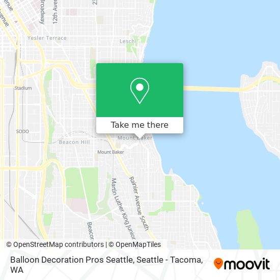 Balloon Decoration Pros Seattle map