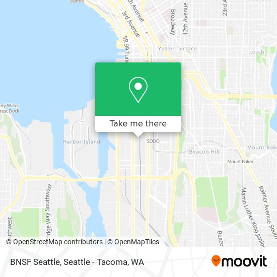 BNSF Seattle map