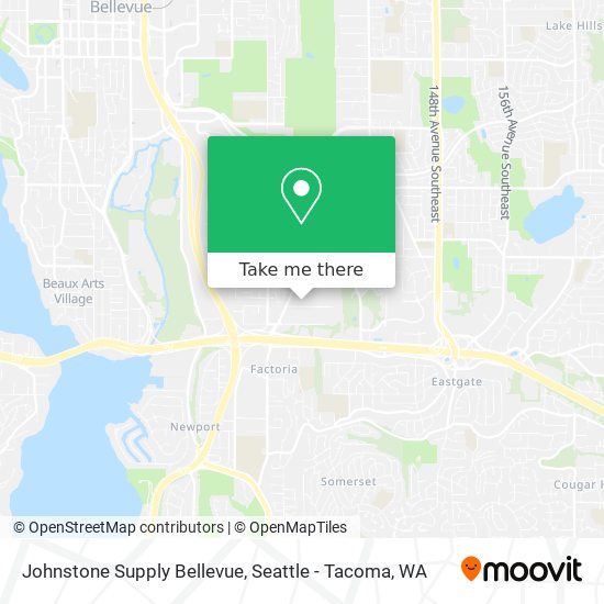 Johnstone Supply Bellevue map