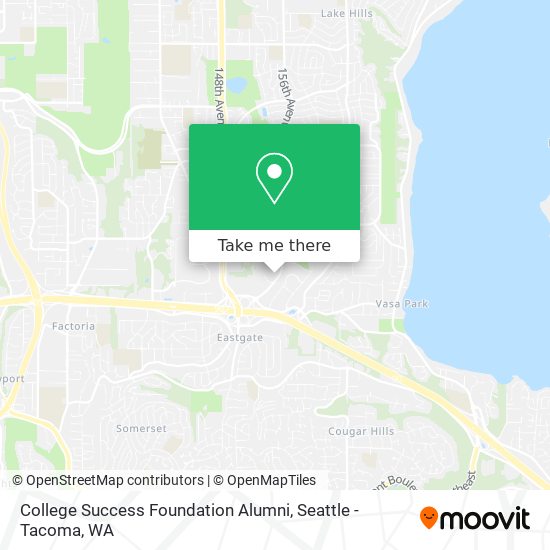 College Success Foundation Alumni map