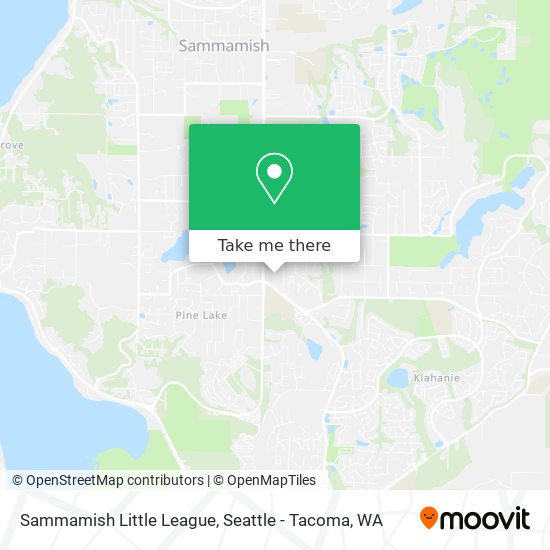 Sammamish Little League map