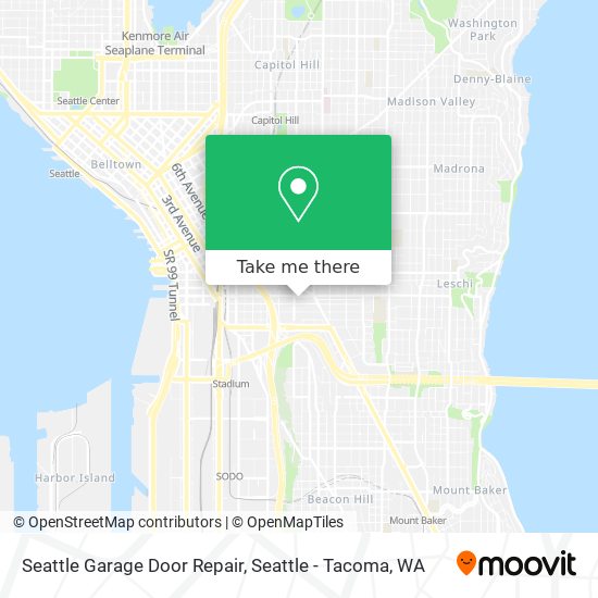 Mapa de Seattle Garage Door Repair