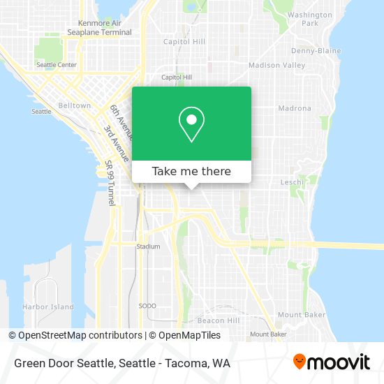 Green Door Seattle map