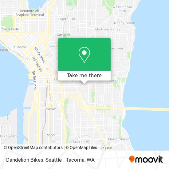 Dandelion Bikes map