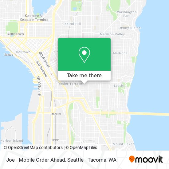 Joe - Mobile Order Ahead map