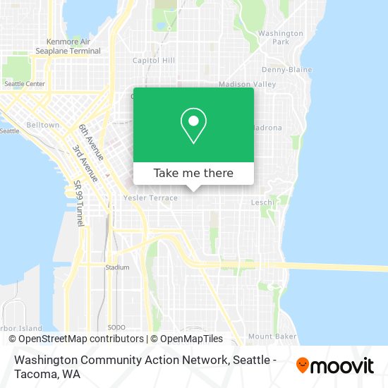 Washington Community Action Network map