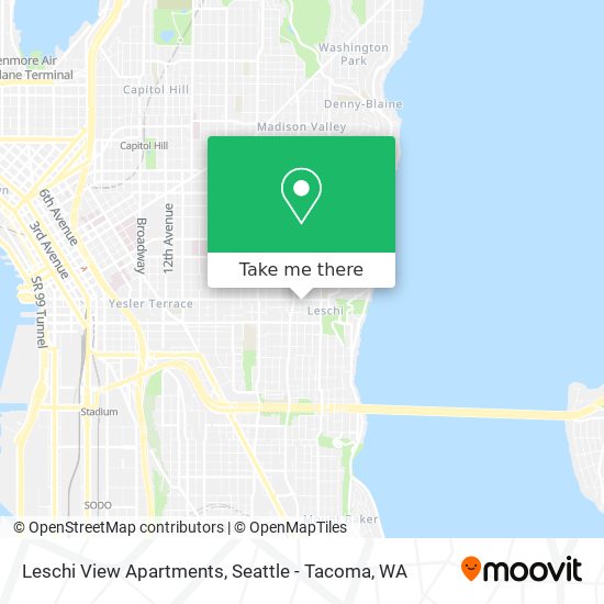 Leschi View Apartments map