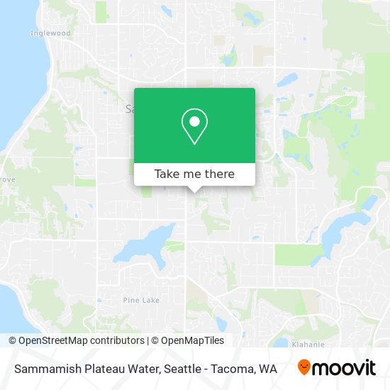 Mapa de Sammamish Plateau Water