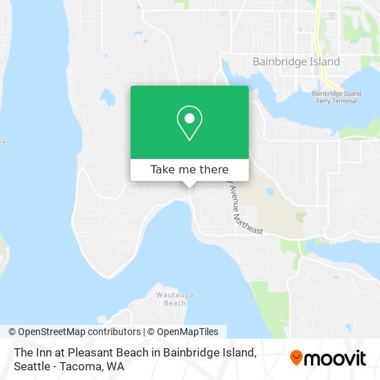 Mapa de The Inn at Pleasant Beach in Bainbridge Island