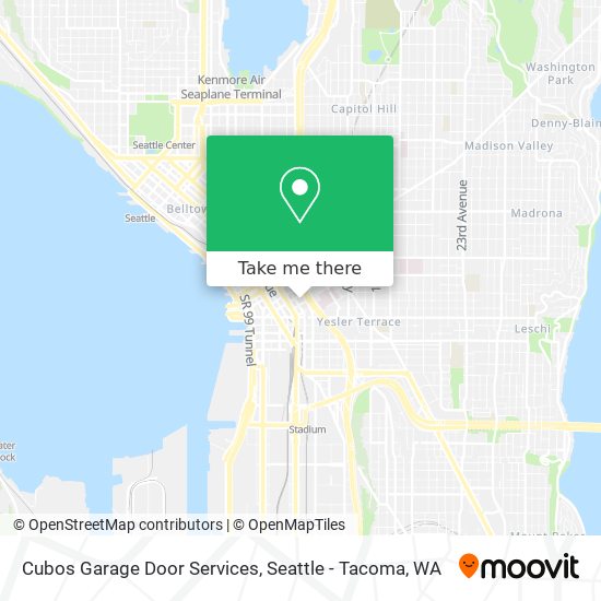 Cubos Garage Door Services map