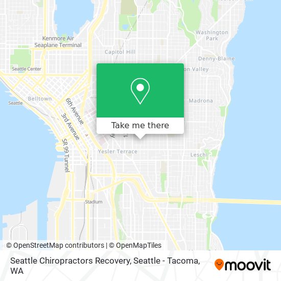 Seattle Chiropractors Recovery map