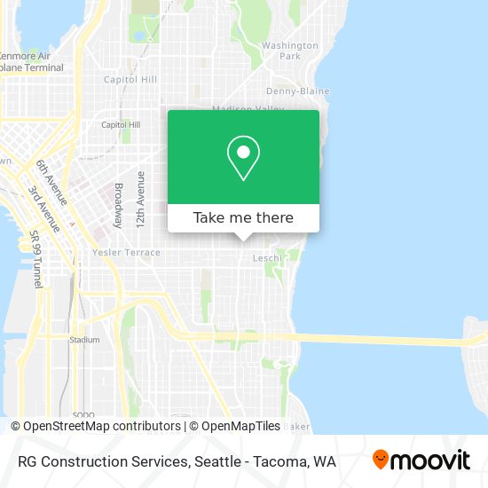 RG Construction Services map